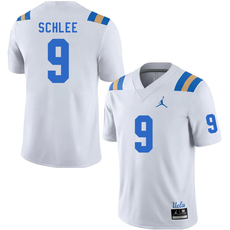 Men #9 Collin Schlee UCLA Bruins College Football Jerseys Stitched Sale-White